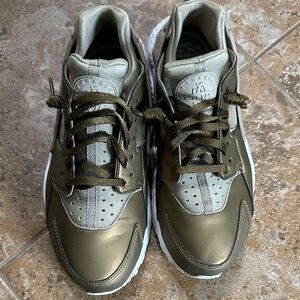 Nike Olive and Gray Athletic Shoes